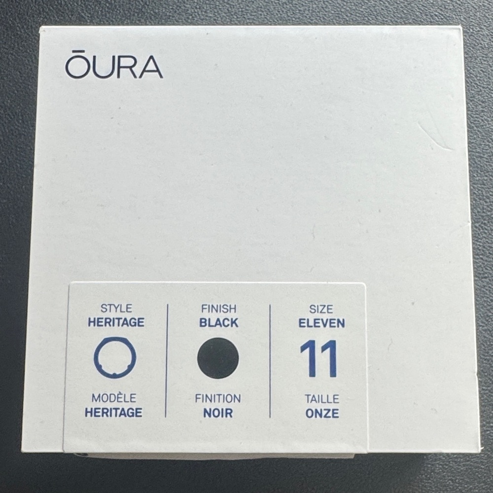 Oura Heritage Ring in Black Gen 3